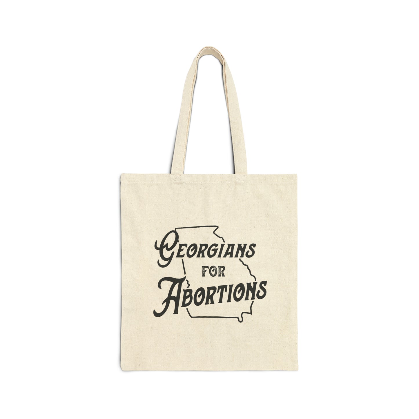 Georgians For Abortions Double Sided Cotton Canvas Tote Bag